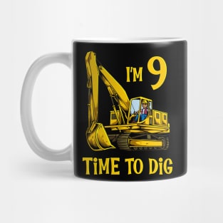 I'm 2 - time to dig - excavator 2 year old birthday Mug